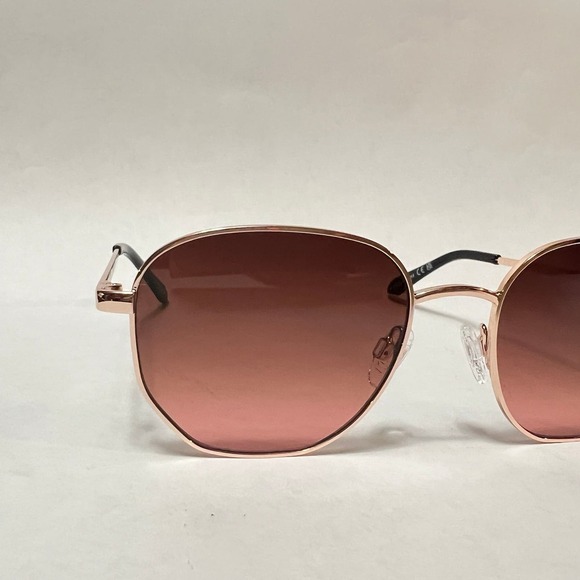 New Quay Australia Big Time Sunglasses Rose Green Brown Pink - Picture 5 of 9